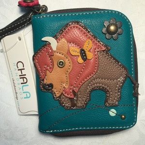 Chala Buffalo Zip Around Wallet
